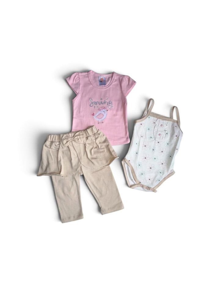 Conjunto 3 piezas niña REF CHK310